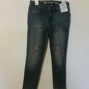 Cat & Jack Super Skinny Jeans UNICORN Size 7.